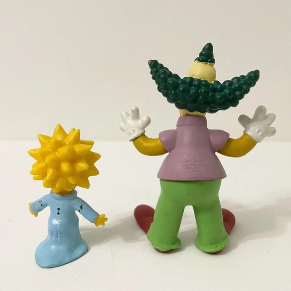 Lot  of 6 The Simpsons Toys Keychains Bart Krusty the Clown Maggie Groundskeeper - Picture 15 of 16